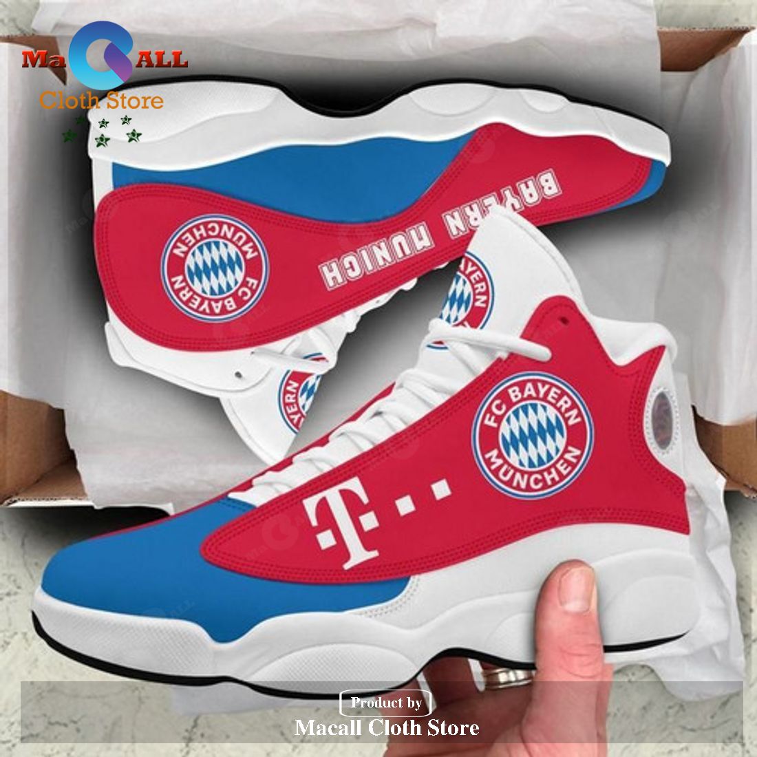 Bayern Mnchen 2020 Shoes form AIR Jordan 13 Sneakers Gift Shoes For Fan POD Design