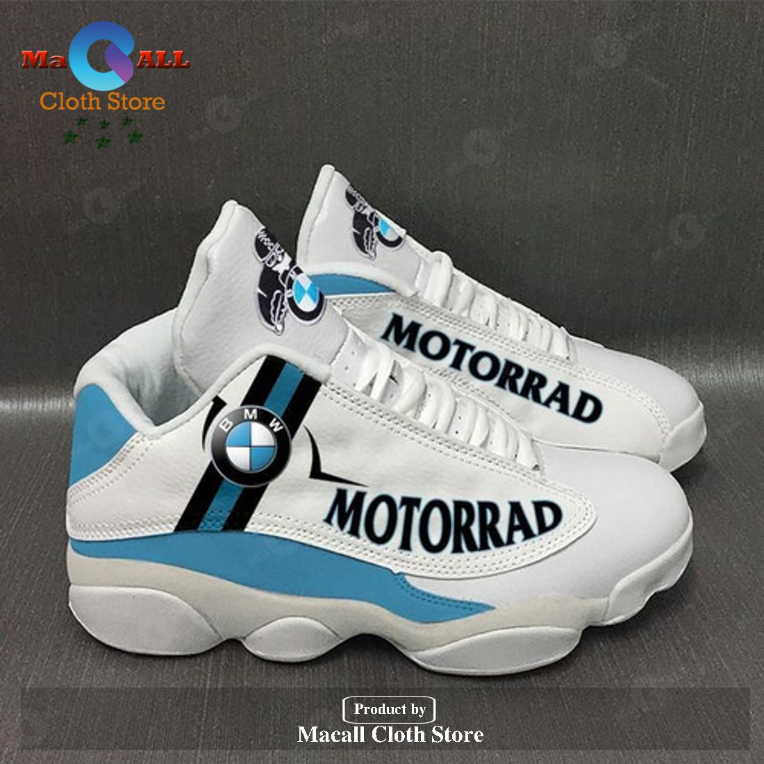 BMW Motorrad Shoes form AIR Jordan 13 Sneakers Gift Shoes For Fan POD Design