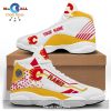 Calgary Flames Shoes form AIR Jordan 13 Sneakers Gift Shoes For Fan POD Design