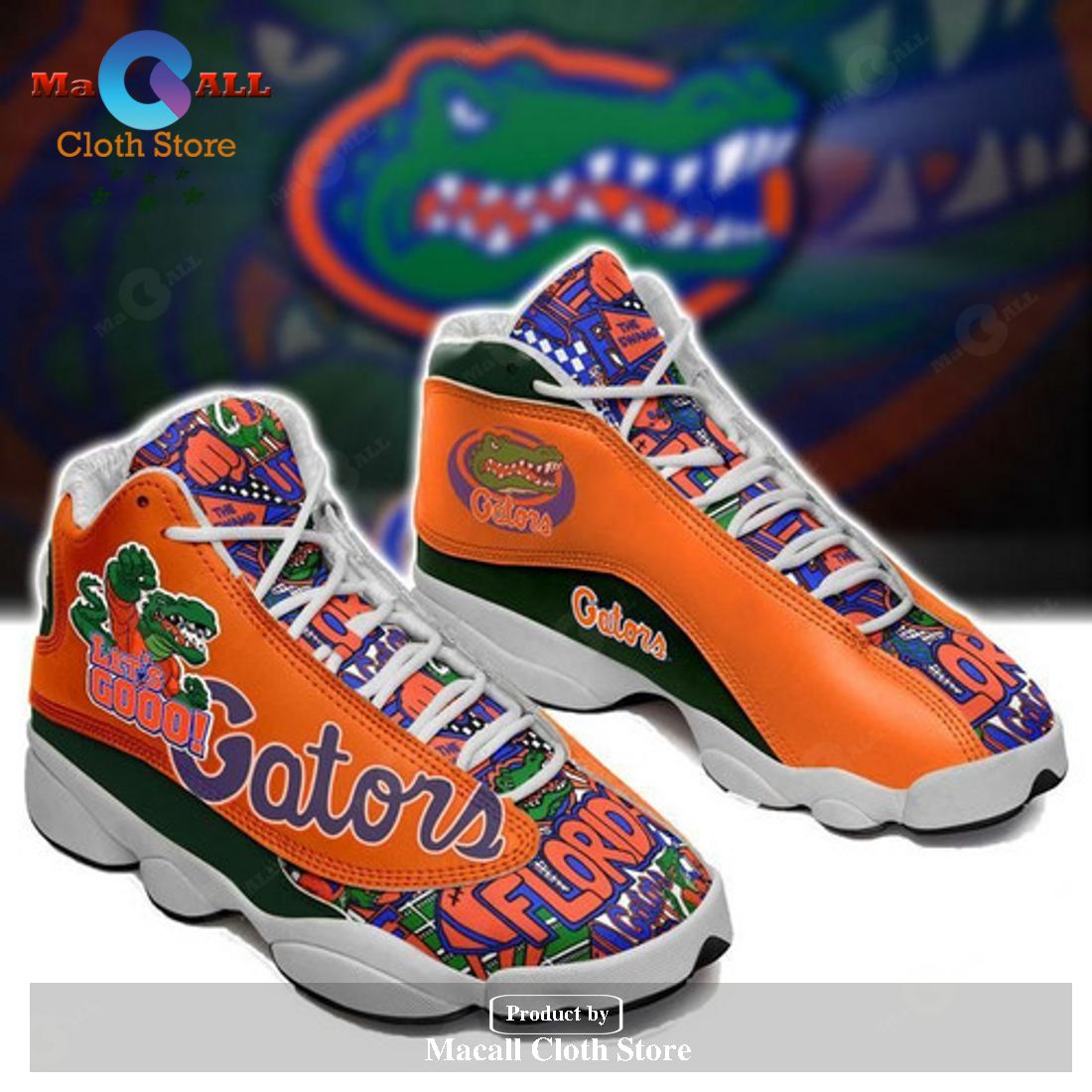 Florida Gators form AIR Jordan 13 Sneakers Gift Shoes For Fan POD Design - VD61 Florida Gators form AIR Jordan 13 Sneakers Gift Shoes For Fan POD Design - VD61