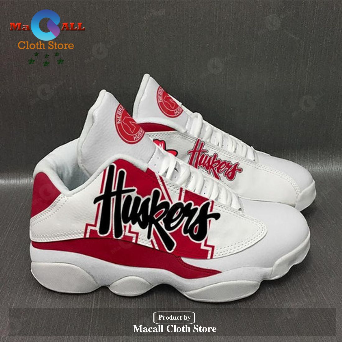 Nebraska Cornhuskers form AIR Jordan 13 Sneakers Gift Shoes For Fan POD ...