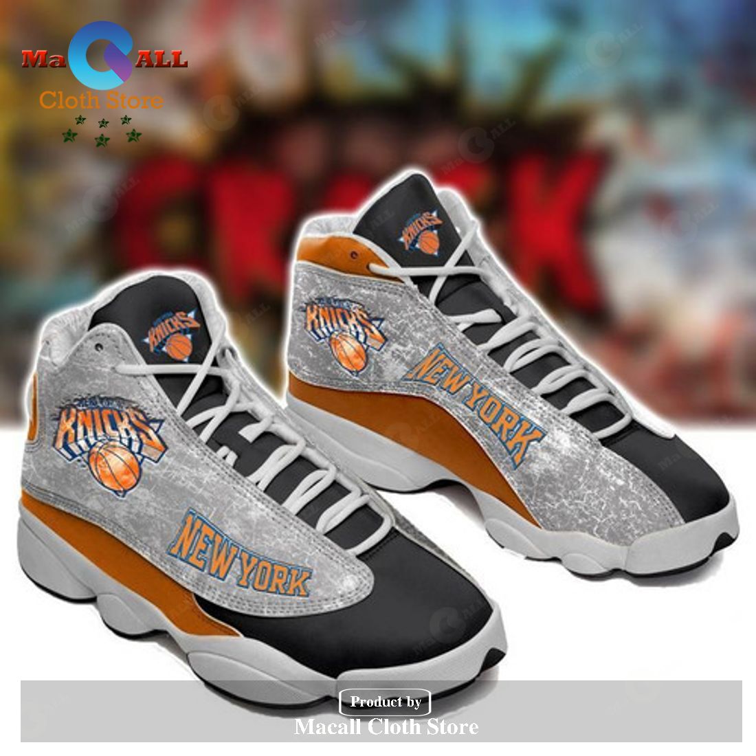 New York Knicks form AIR Jordan 13 Sneakers Disney Sneakers Gift Shoes For Fan POD Design