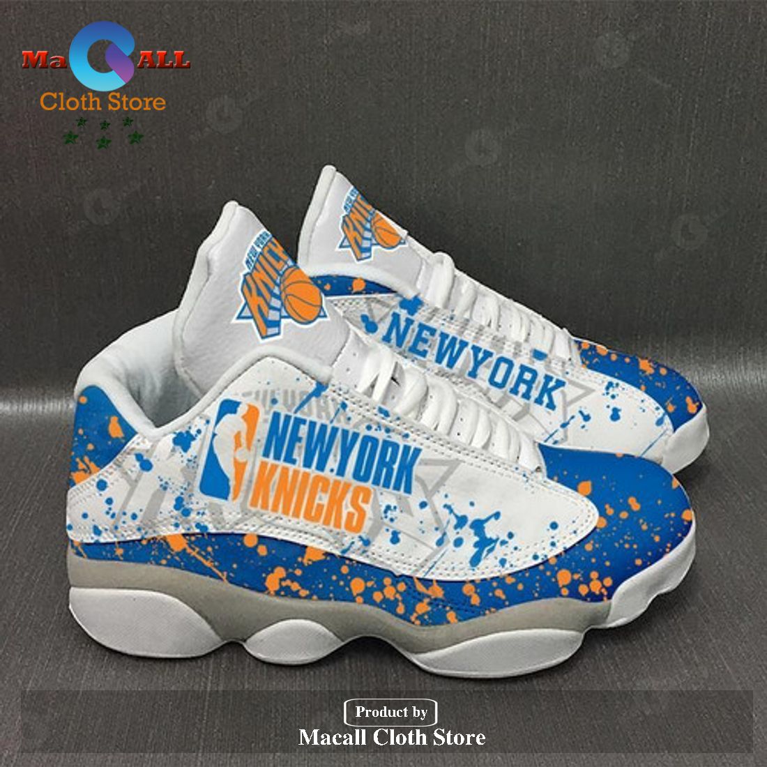 New York Knicks form AIR Jordan 13 Sneakers V817 Gift Shoes For Fan POD ...