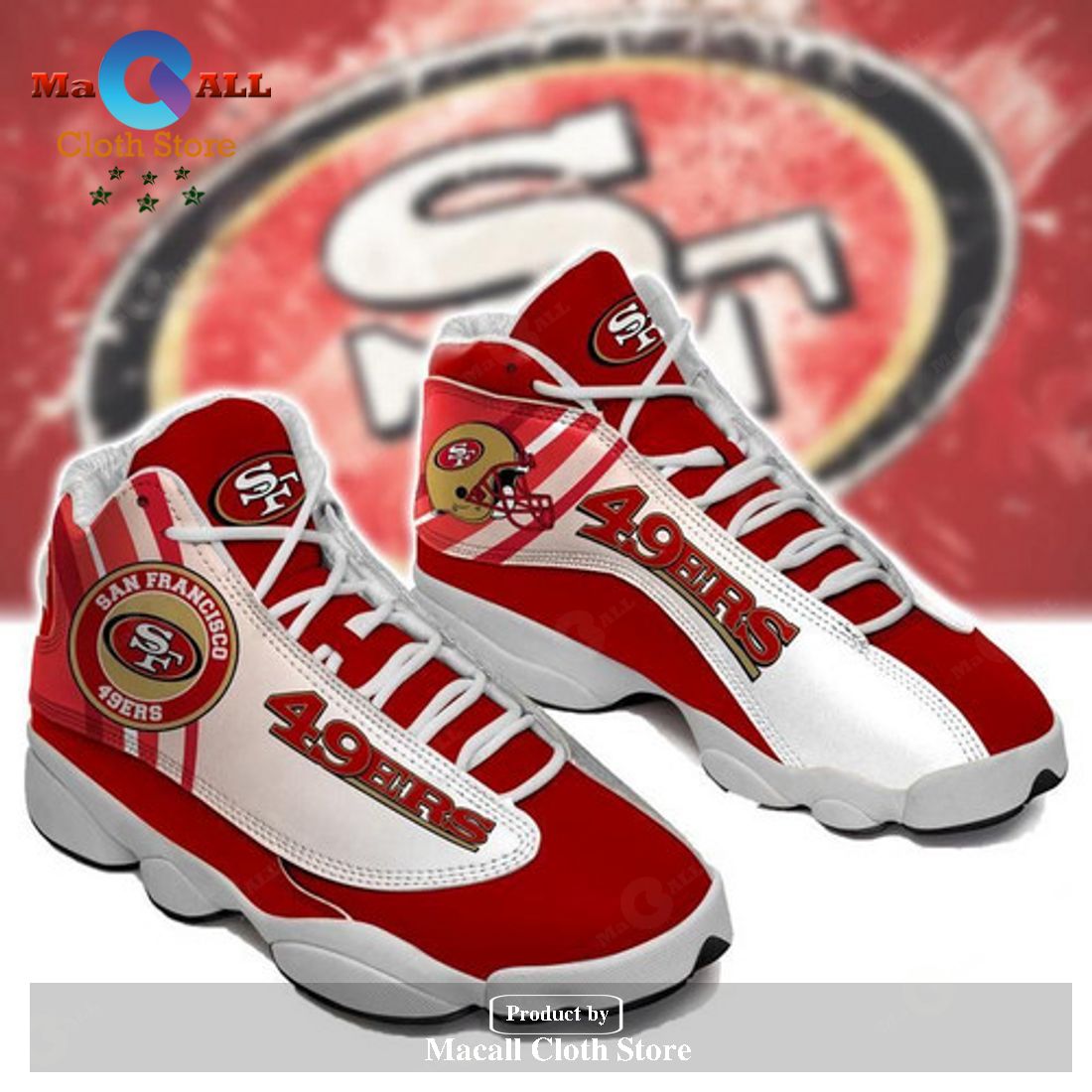 San Francisco 49ers form AIR Jordan 13 Sneakers Gift Shoes For Fan POD Design San Francisco 49ers form AIR Jordan 13 Sneakers Gift Shoes For Fan POD Design