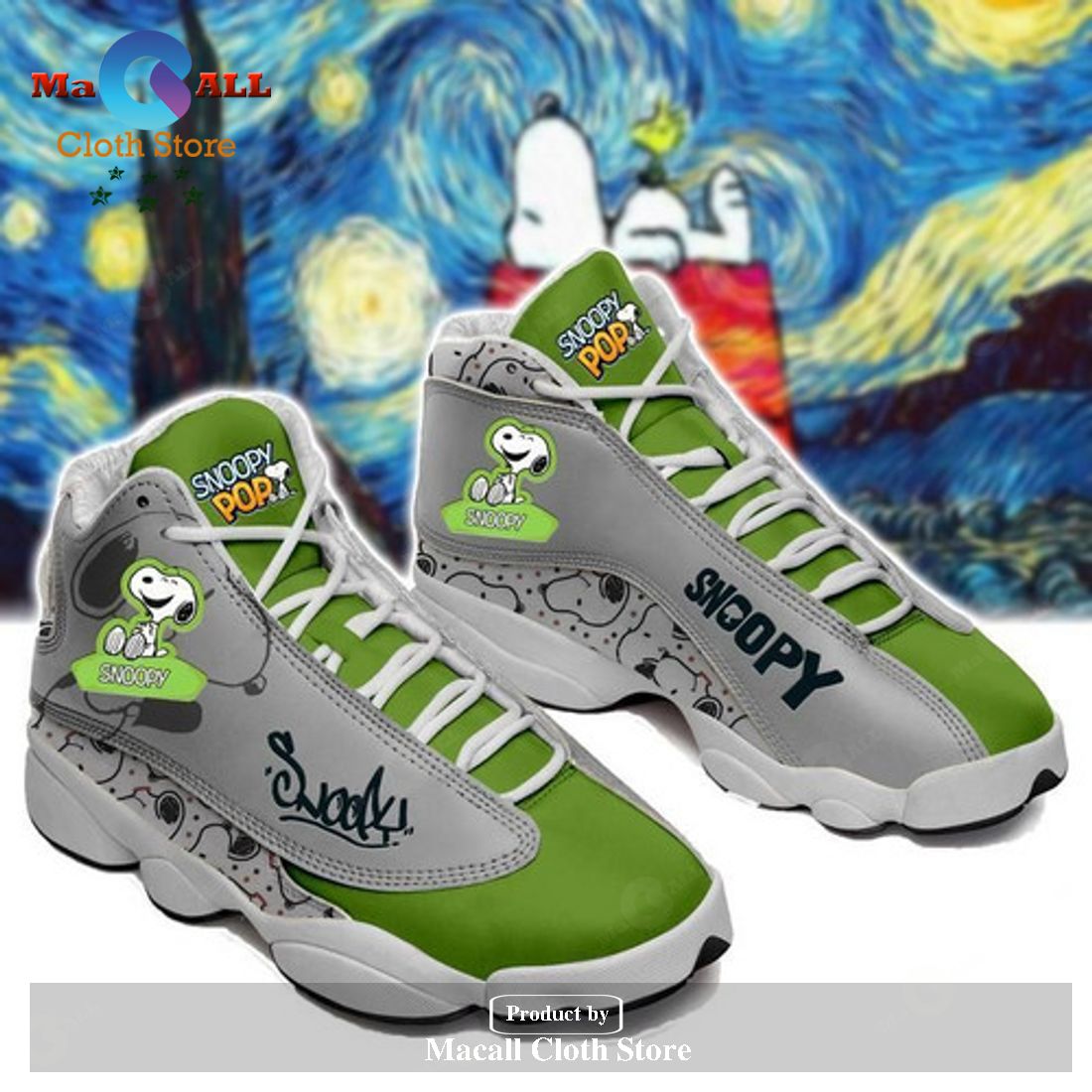 SNOOPY form AIR Jordan 13 Sneakers Gift Shoes For Fan POD Design – RA31