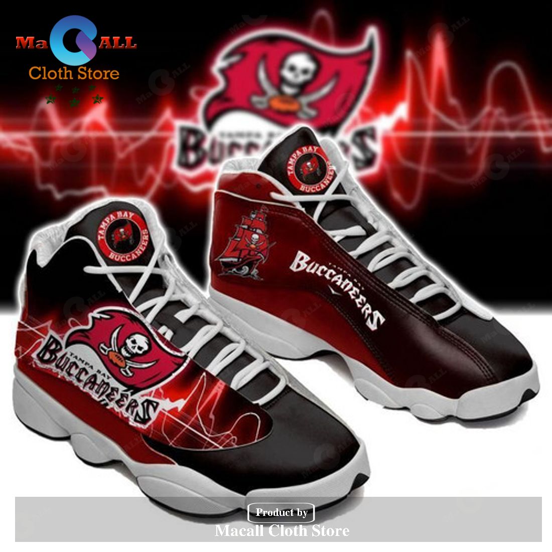 Tampa Bay Buccaneers form AIR Jordan 13 Sneakers – Football Sneakers Gift Shoes For Fan POD Design