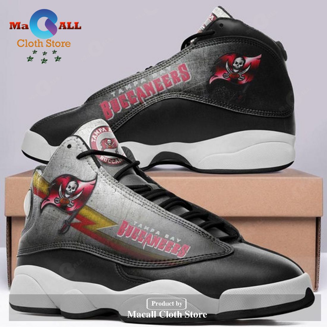 Tampa Bay Buccaneers form AIR Jordan 13 Sneakers Gift Shoes For Fan POD Design – QJ61