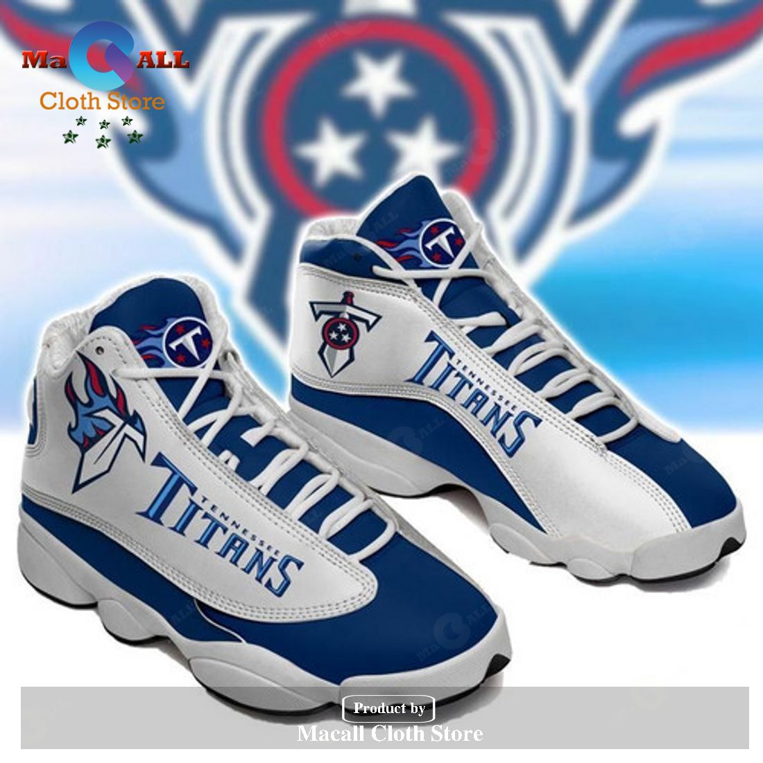 Tennessee Titans form AIR Jordan 13 Sneakers Gift Shoes For Fan POD Design