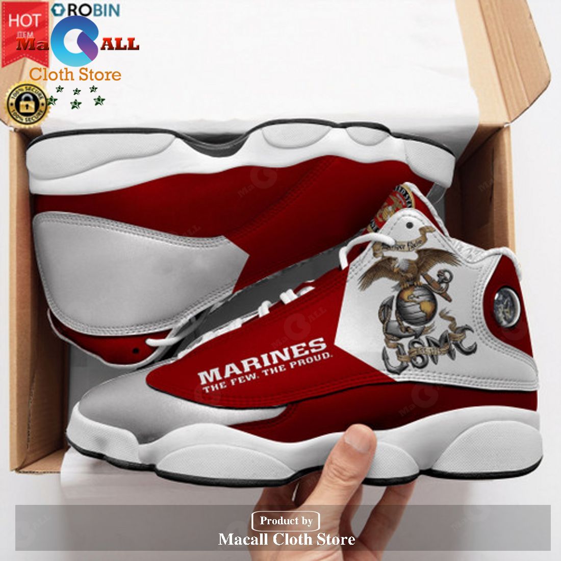 Us Marine Corps Veteran Marines The Few The Pround Air Jordan 13 Sneakers  Gift Shoes For Fan POD Design - Macall Cloth Store - Destination for  fashionistas