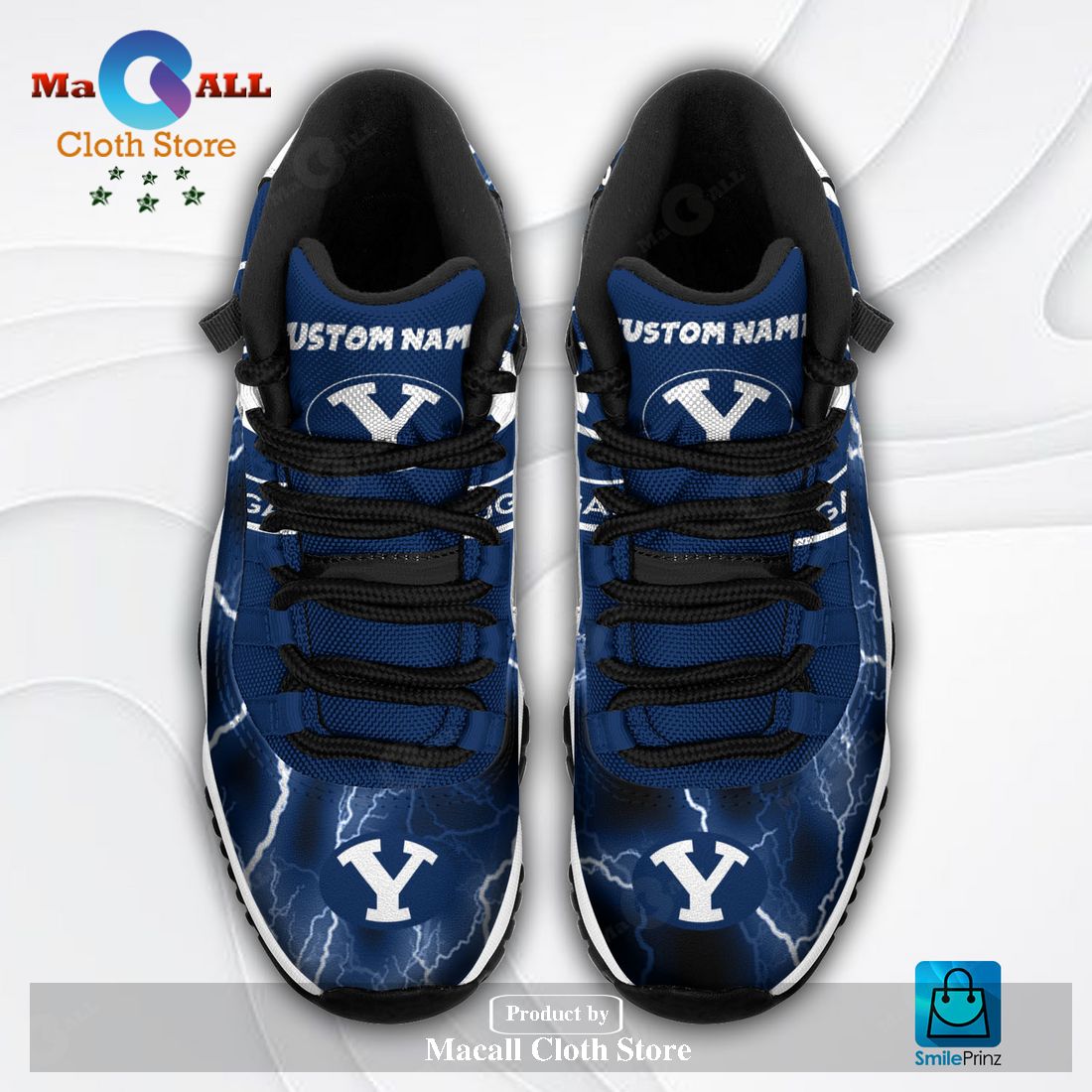 BYU Cougars Custom Name Air Jordan 11 Sneakers Shoes Hot 2023 Gifts For Men Women POD Design BYU Cougars Custom Name Air Jordan 11 Sneakers Shoes Hot 2023 Gifts For Men Women POD Design