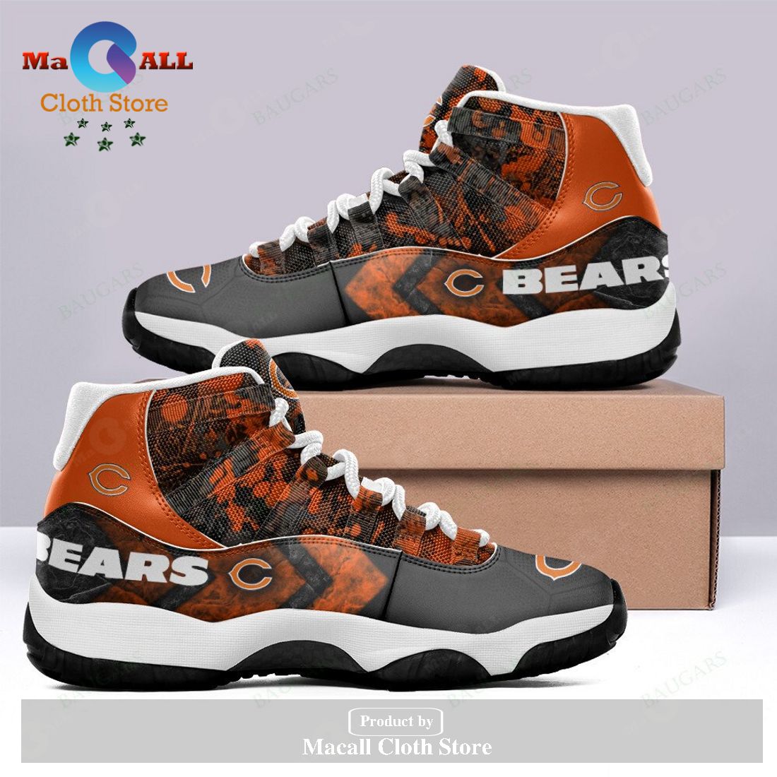 Chicago Bears Air Jordan 11 Sneakers Shoes Hot 2023 Gifts For Men Women POD Design – Y761