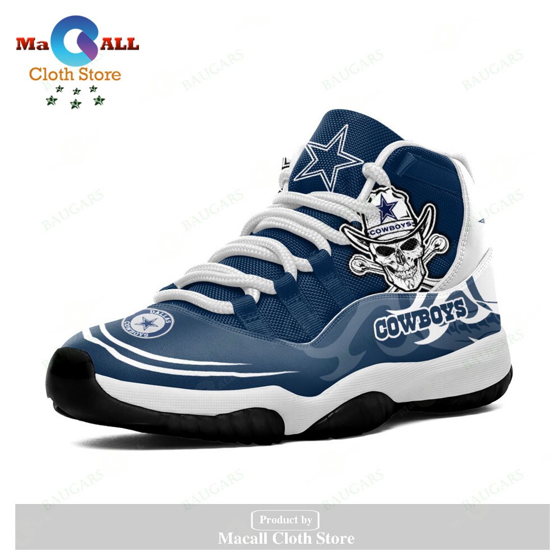Dallas Cowboys Air Jordan 11 Sneakers Shoes Hot 2023 Gifts For Men Women POD Design