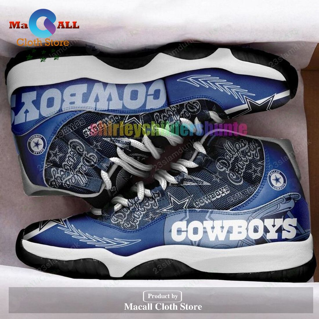 Dallas Cowboys Air Jordan 11 Sneakers Shoes Hot 2023 Gifts For Men Women POD Design – AJ01