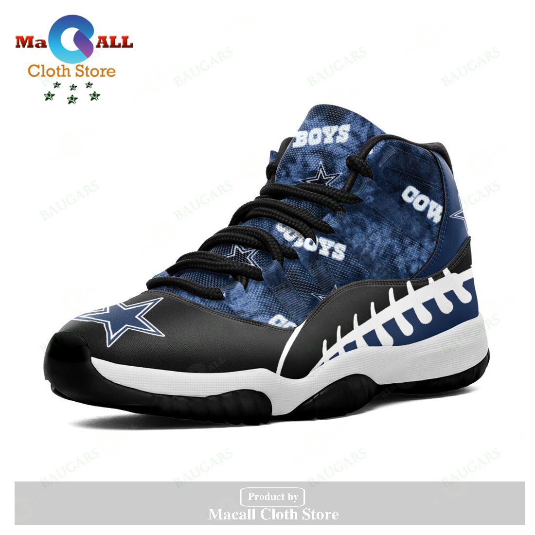 Dallas Cowboys Christmas Pattern Style Sneaker Air Jordan 11 Shoes