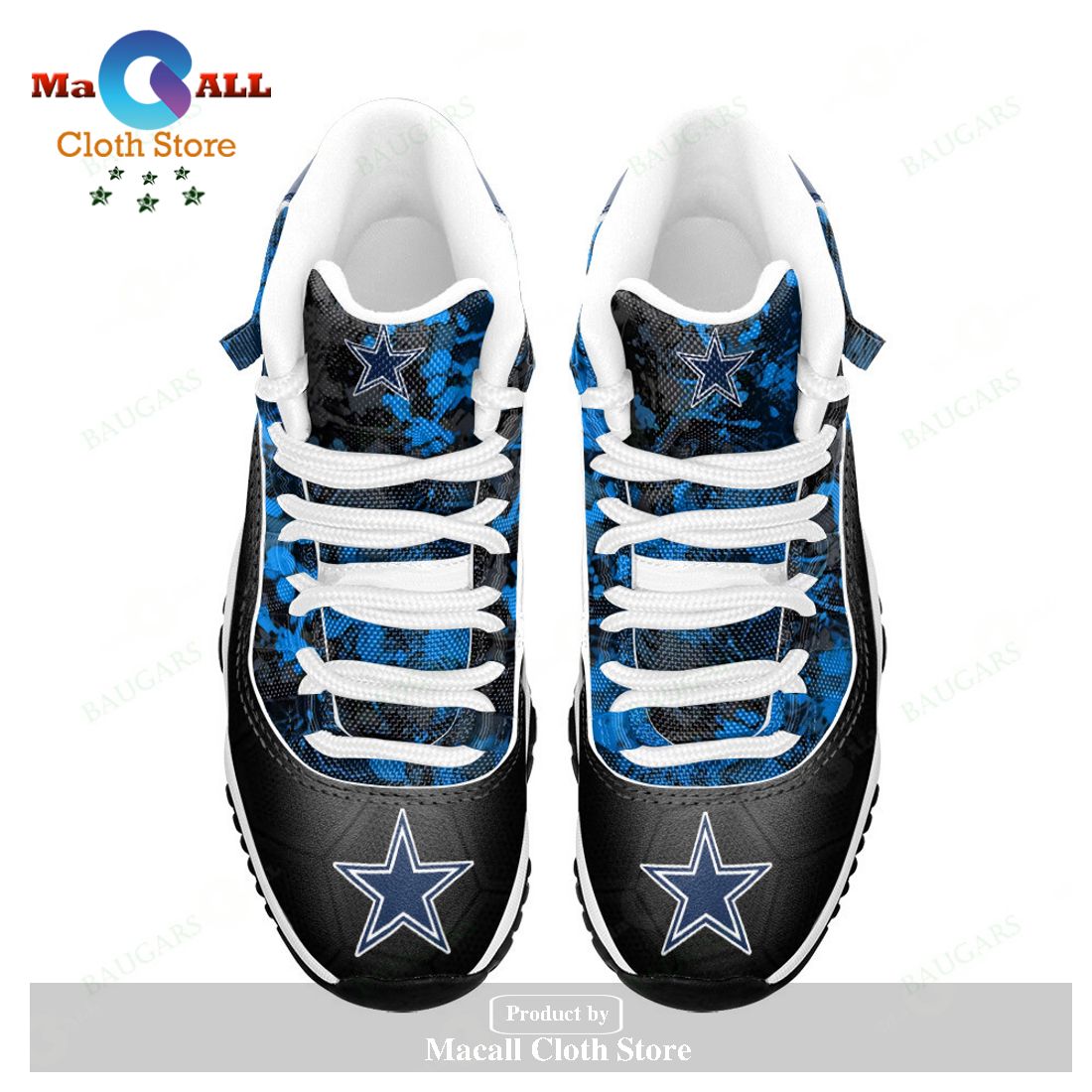 Dallas Cowboys Air Jordan 11 Sneakers Luxury Gifts POD Design