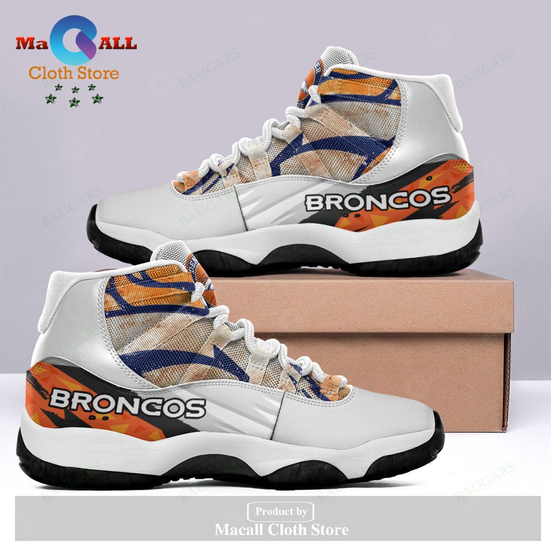 Denver Broncos Air Jordan 11 Sneakers Shoes Hot 2023 Gifts For Men Women POD Design – BE41