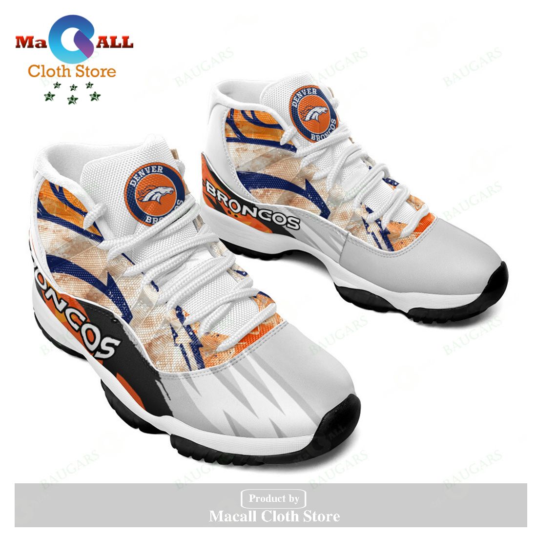 Denver Broncos Air Jordan 11 Sneakers Shoes Hot 2023 Gifts For Men Women POD Design – BE41
