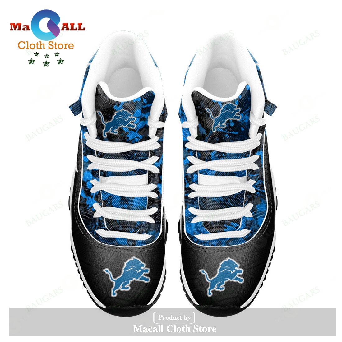 Detroit Lions Air Jordan 11 Sneakers Shoes Hot 2023 Gifts For Men Women POD Design – PZ61