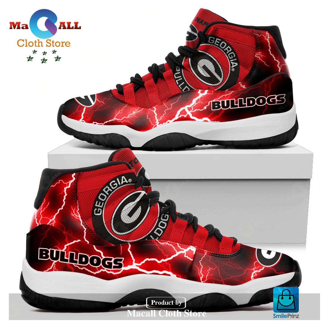 Georgia Bulldogs Custom Name Air Jordan 11 Sneakers Shoes Hot 2023 Gifts For Men Women POD Design