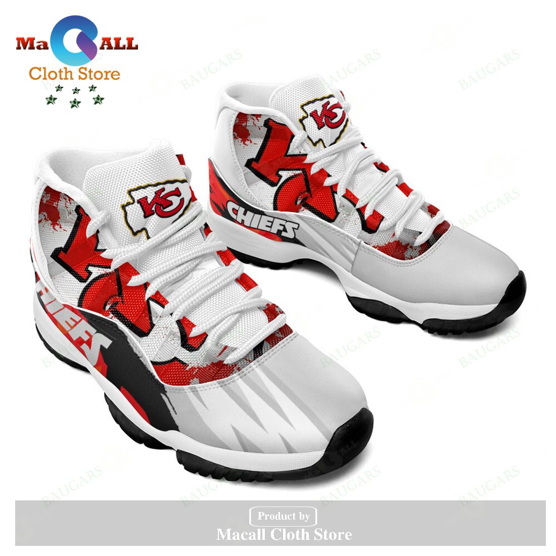 Kansas City Chiefs Air Jordan 11 Sneakers Shoes Hot 2023 Gifts For Men Women POD Design