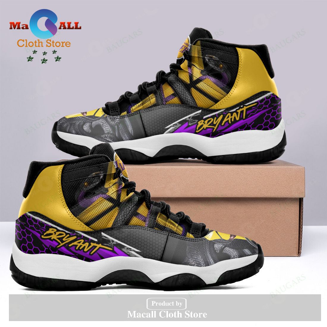 Kobe Bryant Air Jordan 11 Sneakers Shoes Hot 2023 Gifts For Men Women POD Design – YD61