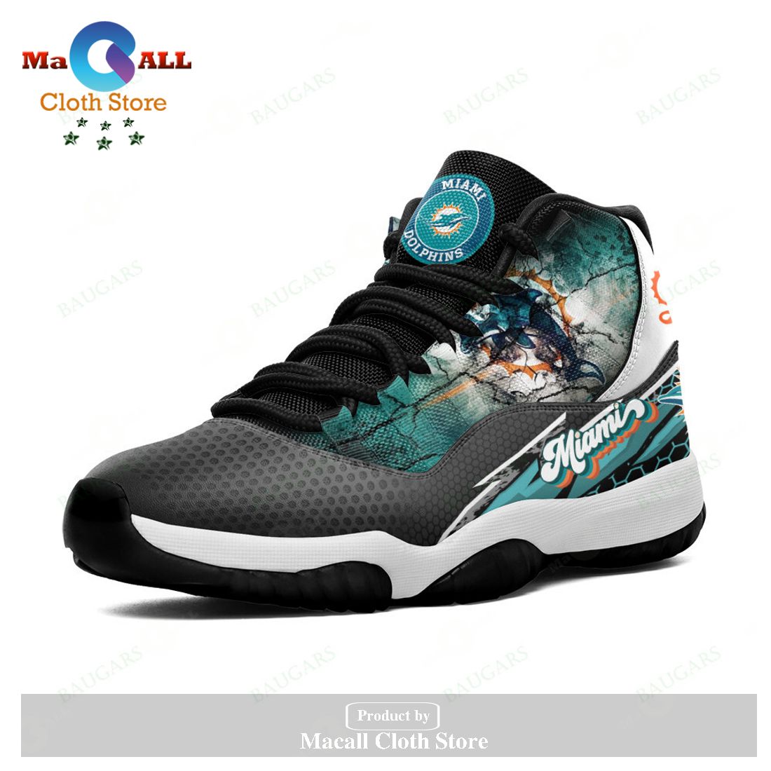 Miami Dolphins Air Jordan 11 Sneakers Shoes Hot 2023 Gifts For Men Women POD Design - DO31 Miami Dolphins Air Jordan 11 Sneakers Shoes Hot 2023 Gifts For Men Women POD Design - DO31