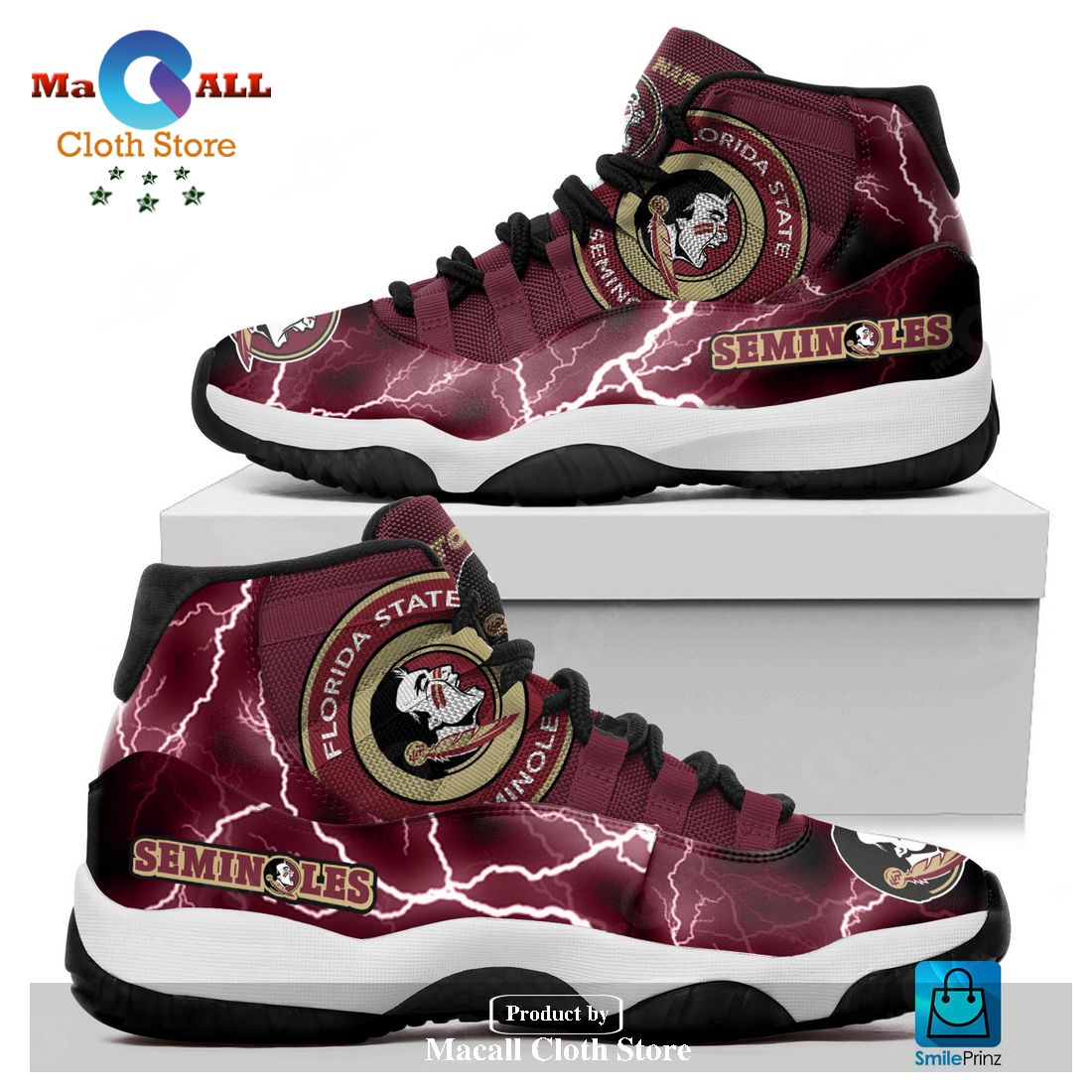 Personalized Florida State Seminoles Custom Name Air Jordan 11 Shoes Sneakers For Mens Womens 2023 Gifts For NCAA Fans POD Design Personalized Florida State Seminoles Custom Name Air Jordan 11 Shoes Sneakers For Mens Womens 2023 Gifts For NCAA Fans POD Design