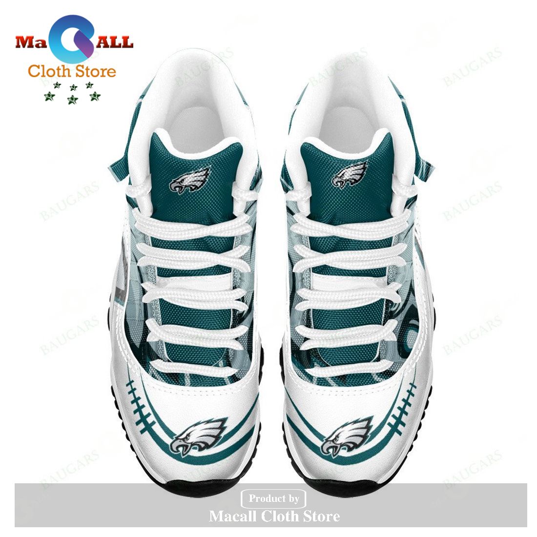 Philadelphia Eagles Air Jordan 11 Sneakers Shoes Hot 2023 Gifts For Men Women POD Design – RJ01
