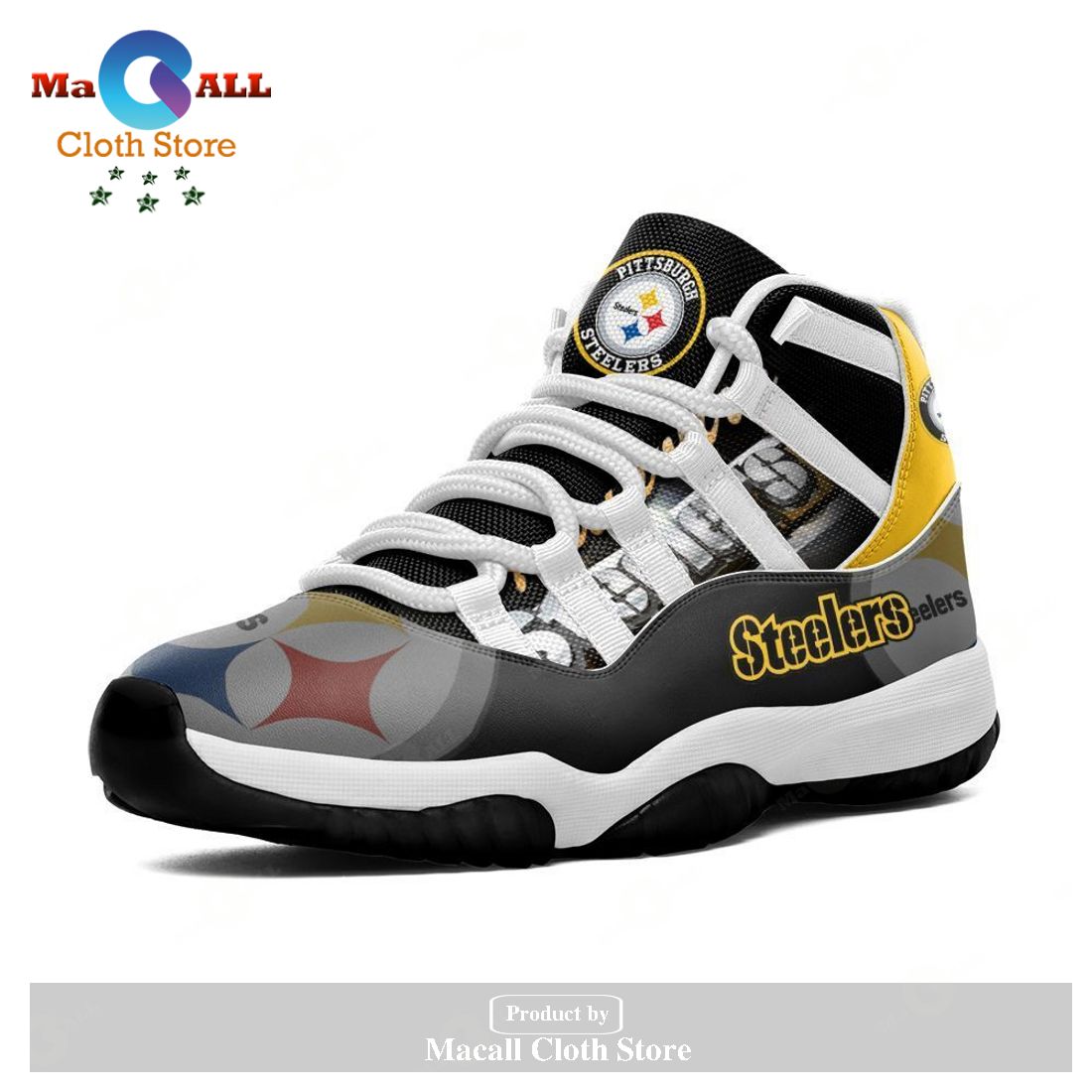 Pittsburgh Steelers Air Jordan 11 Sneakers Shoes Hot 2023 Gifts For Men Women POD Design – CN51