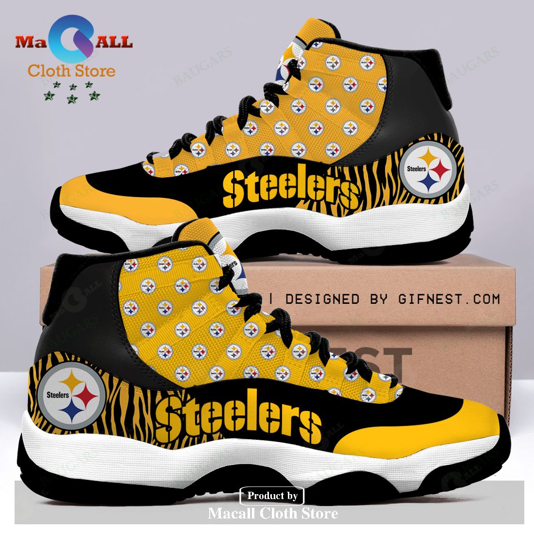 Colors Air Cushion Pittsburgh Steelers Gradient Breathable Running