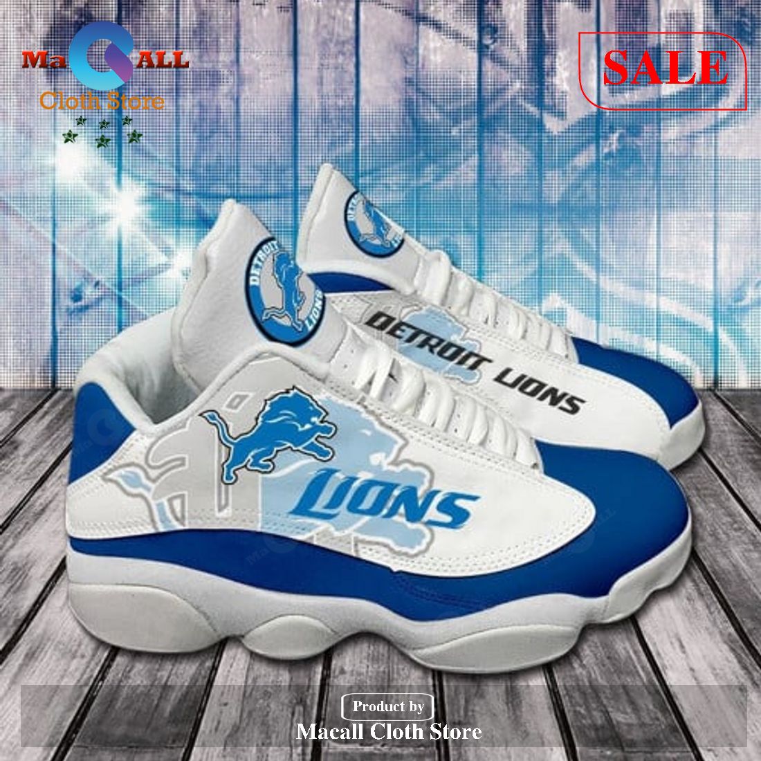 Detroit Lions Air Jordan 13 Shoes For Fans