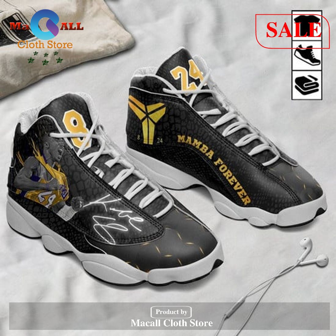 Mamba Forever Air Jordan 13 Sneakers Shoes Gift For Kobe Bryant Fan, Air Jordan 13 Sneaker Sport Team Shoes Gift For Fan POD Design Mamba Forever Air Jordan 13 Sneakers Shoes Gift For Kobe Bryant Fan, Air Jordan 13 Sneaker Sport Team Shoes Gift For Fan POD Design