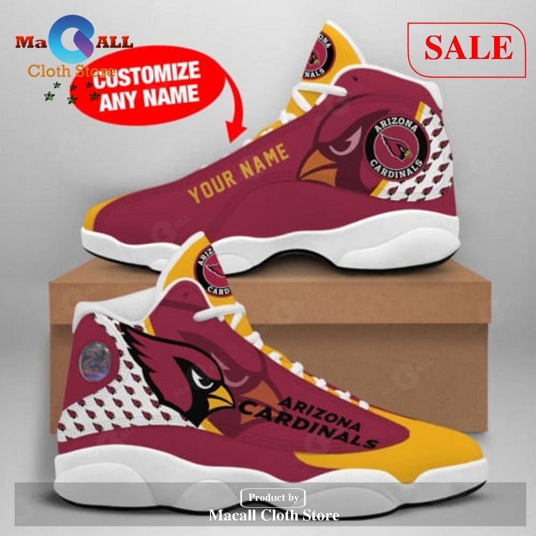 Arizona Cardinals Football Team Air Jordan 13 Shoes For Fans - Freedomdesign