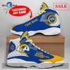Personalized Name Los Angeles Chargers Team JD13 Shoes, Air Jordan 13 Sport Team Shoes Gift For Fan POD Design