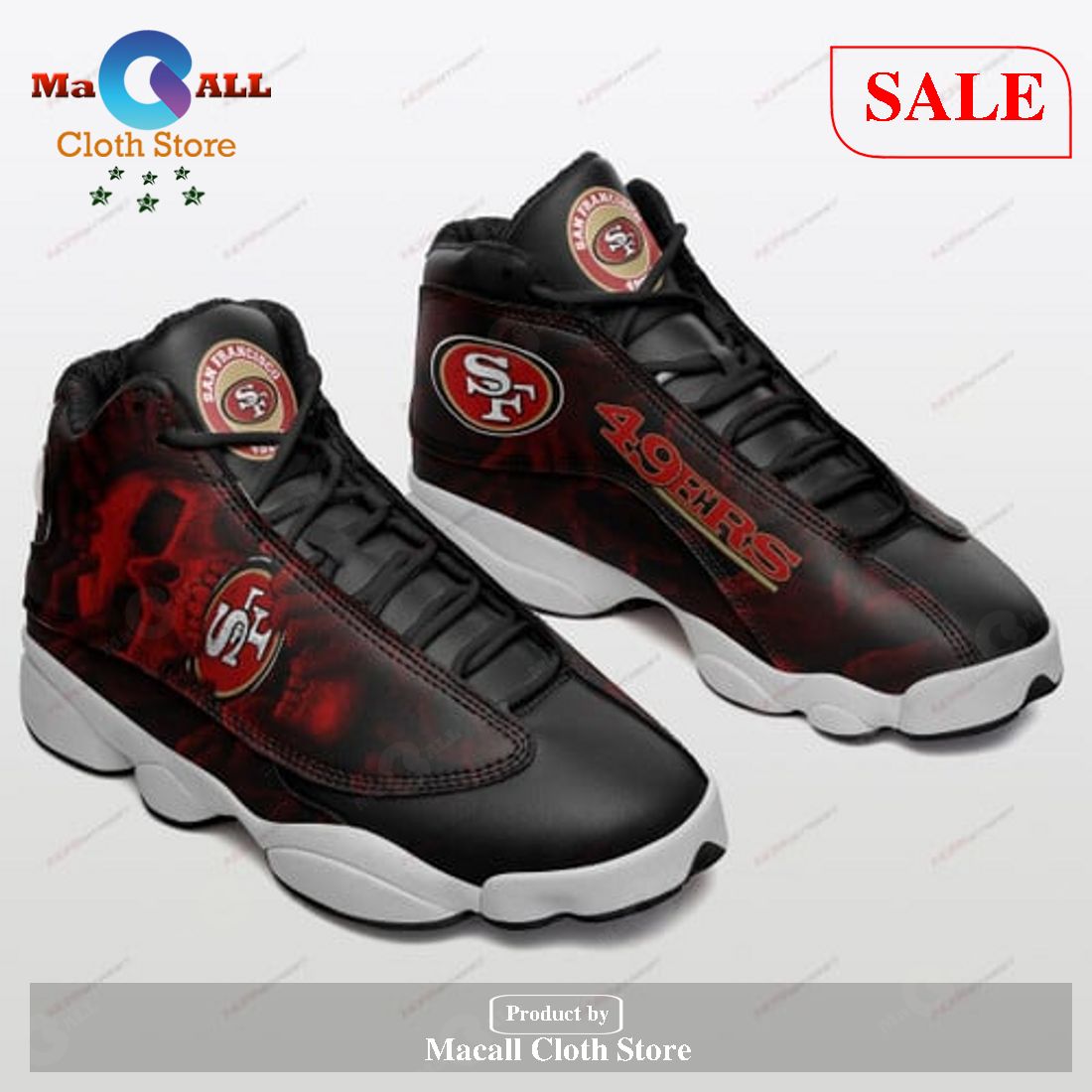 San Francisco 49Ers Air Jordan 13 Shoes Sneaker Sport Shoes Gift For Fan POD Design