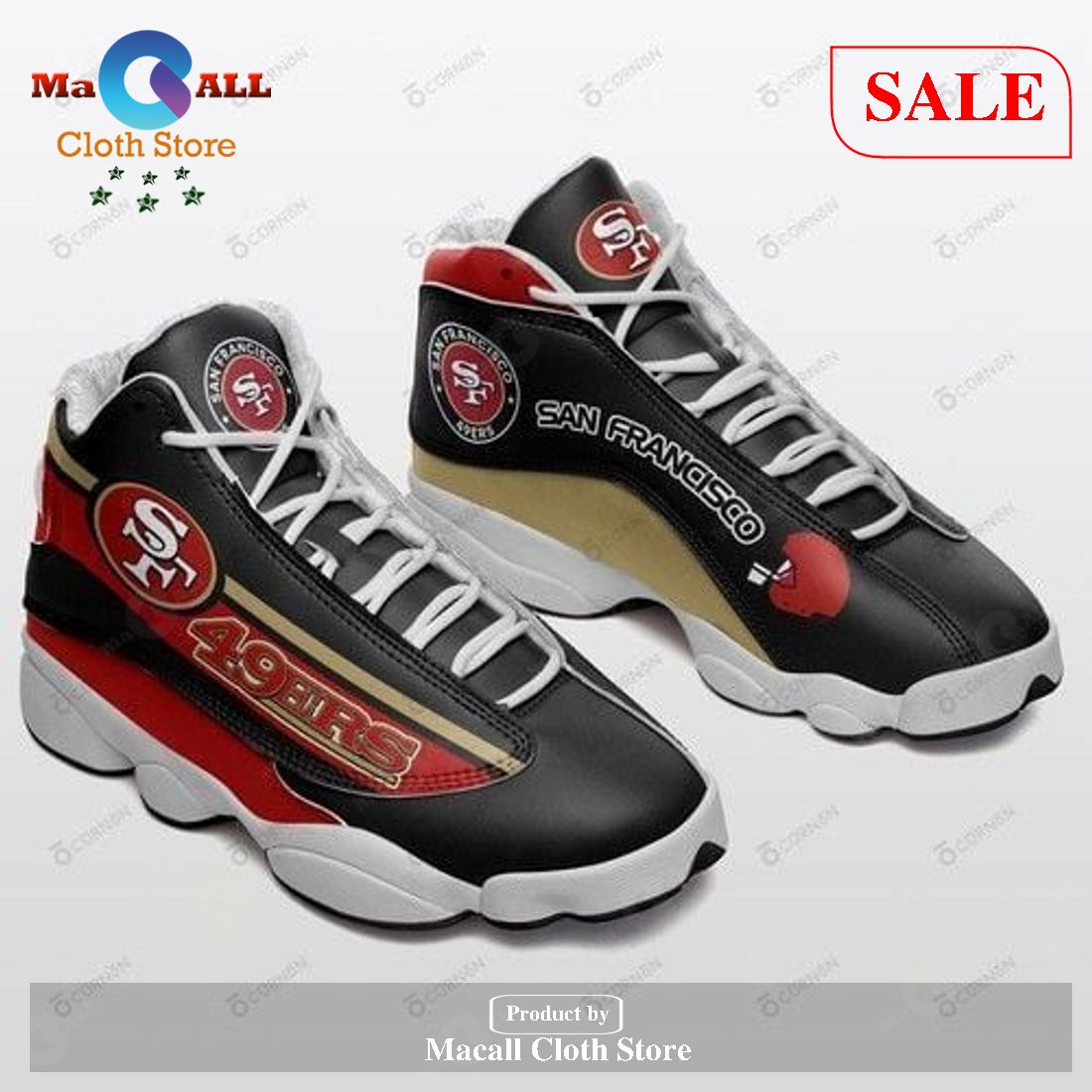 San Francisco 49Ers Air Jordan 13 Shoes Sneaker Sport Shoes Gift For Fan POD Design – GM61