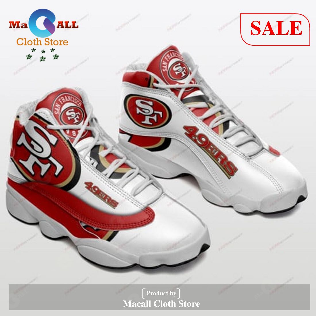 San Francisco 49ers Air Jordan 13 Sneaker Sport Team Shoes Gift For Fan POD Design