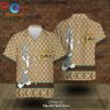 Arsenal Gucci Mickey Mixing Trending Style Hawaiian Shirts and Short LIMITED EDITION