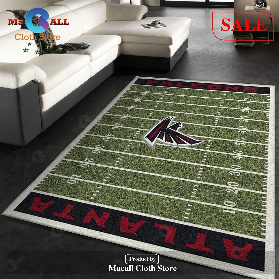 NFL Home Field Atlanta Falcons Area Rug - Carpetmart.com - Carpet Mart