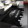 [SALE] Baltimore Ravens Skyline 2 NFL Area Rug, Living Room Rug, Christmas Gift US Decor – Indoor Outdoor Rugs