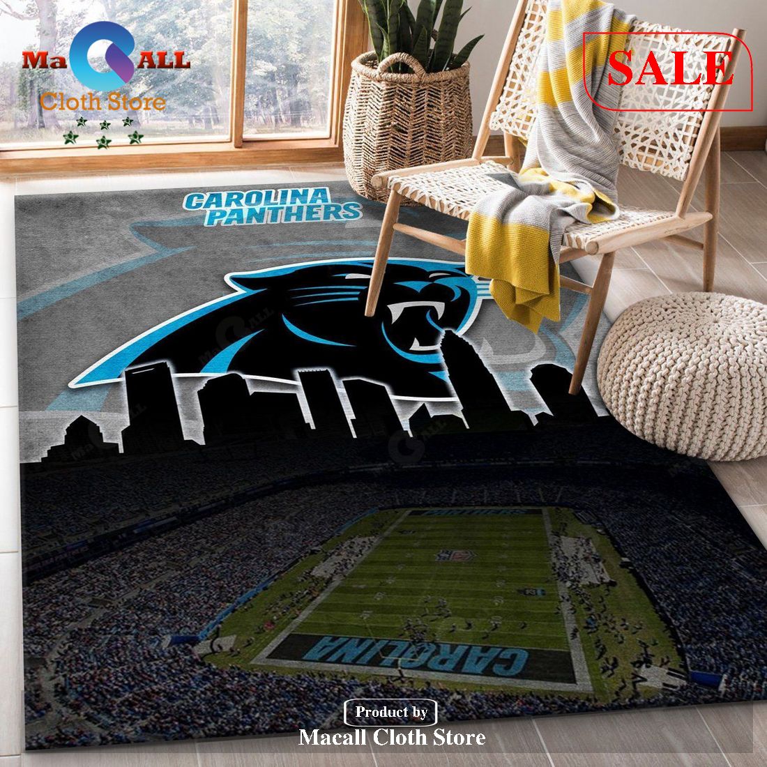 [SALE] Carolina Panthers NFL Area Rug Living Room Rug US Gift Decor – Indoor Outdoor Rugs