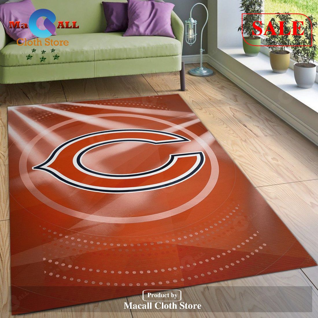[SALE] Chicago Bears NFL Area Rug For Christmas Bedroom Rug Home Decor Floor Decor – Indoor Outdoor Rugs