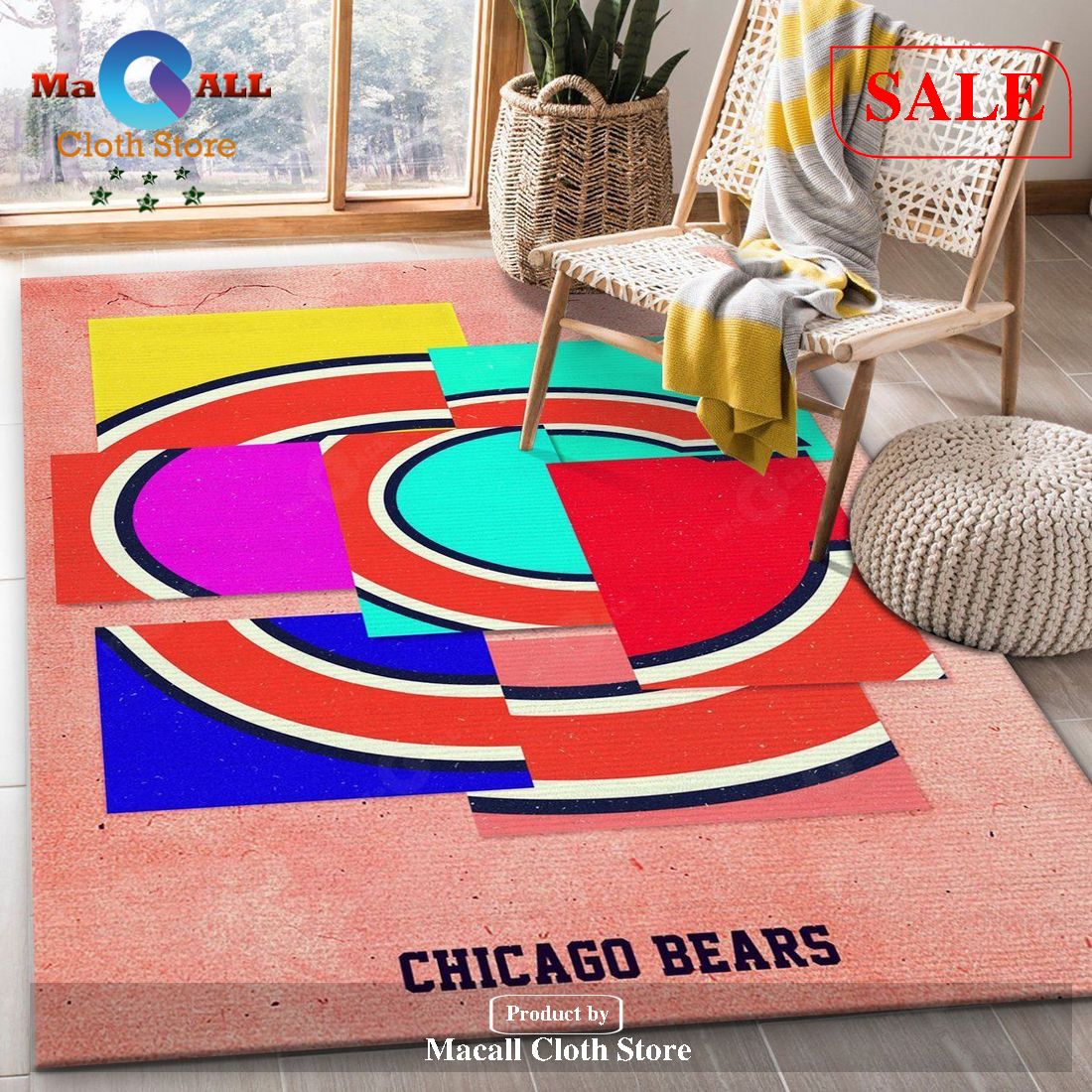 [SALE] Chicago Bears NFL Rug Bedroom Rug US Gift Decor – Indoor Outdoor Rugs – KZ61