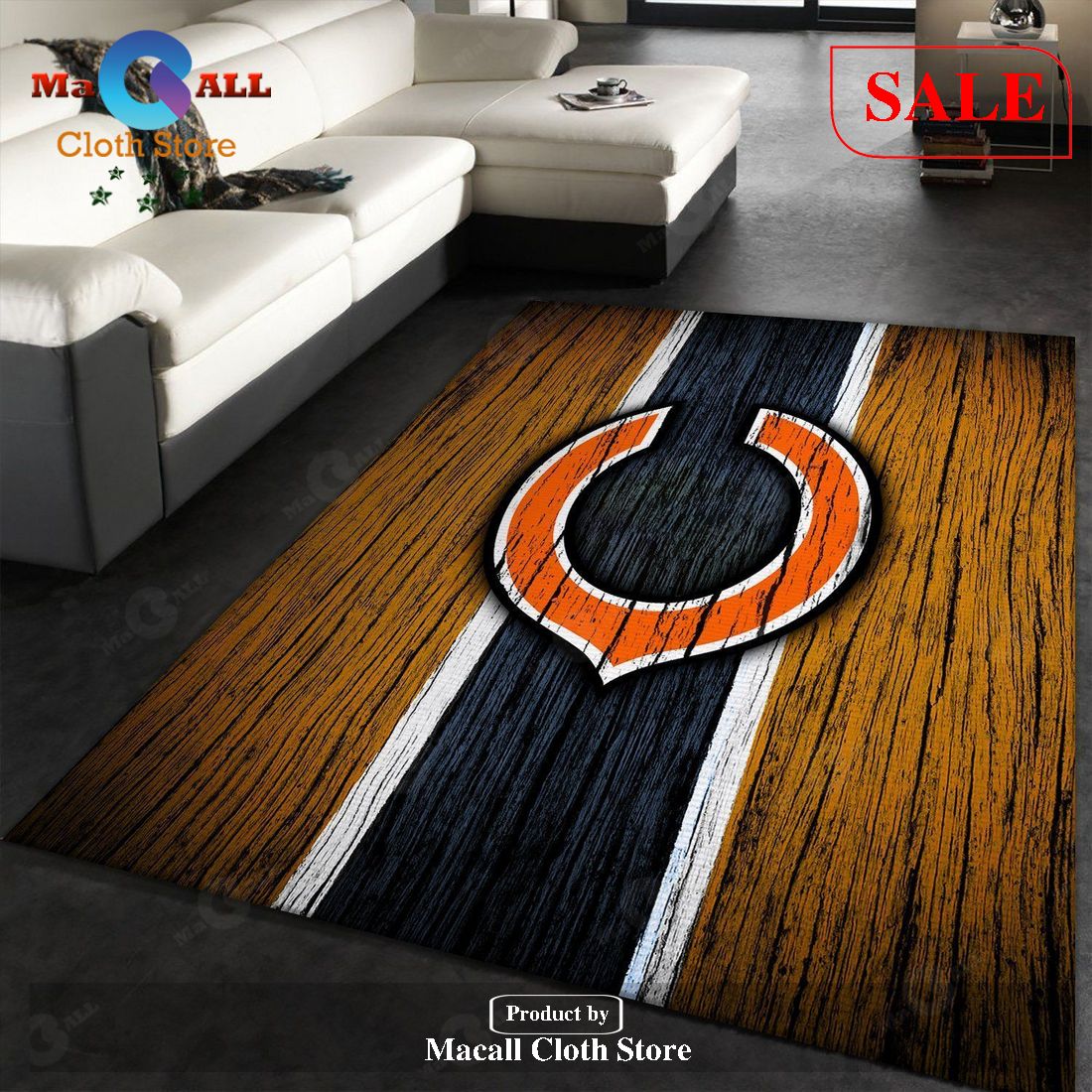 [SALE] Chicago Bears NFL Rug Room Carpet Sport Custom Area Floor Home Decor V1 – Indoor Outdoor Rugs