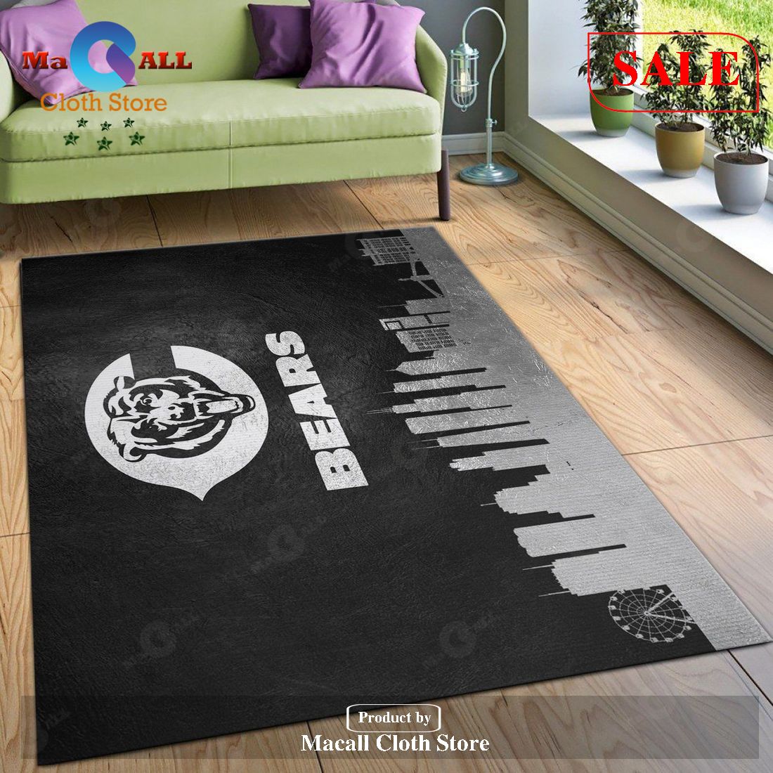 Chicago Bears Skyline NFL Team Logos Area Rug, Living Room Rug, Christmas  Gift US Decor - Travels in Translation