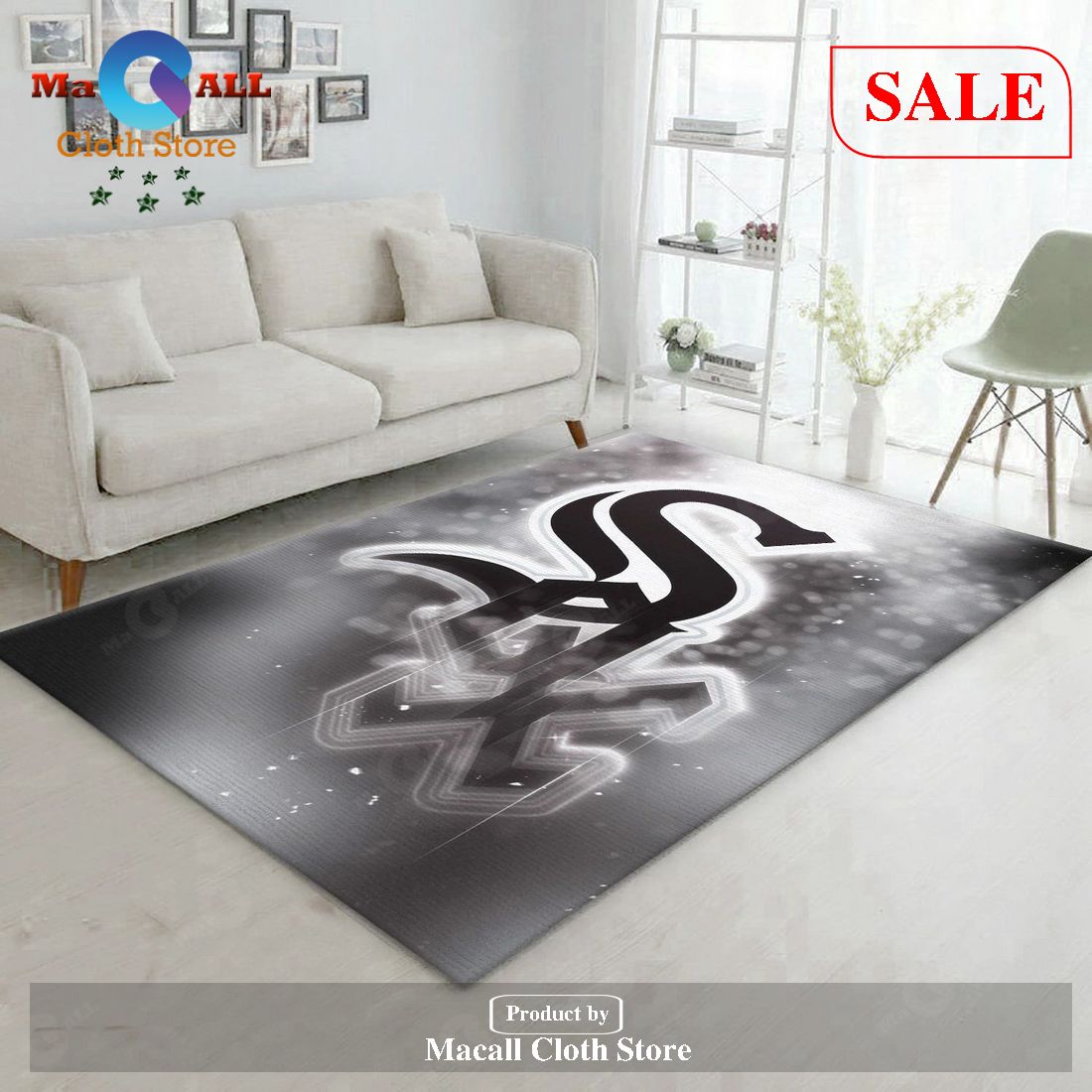 [SALE] Chicago White Sox NFL Area Rug Living Room Rug Christmas Gift US Decor – Indoor Outdoor Rugs
