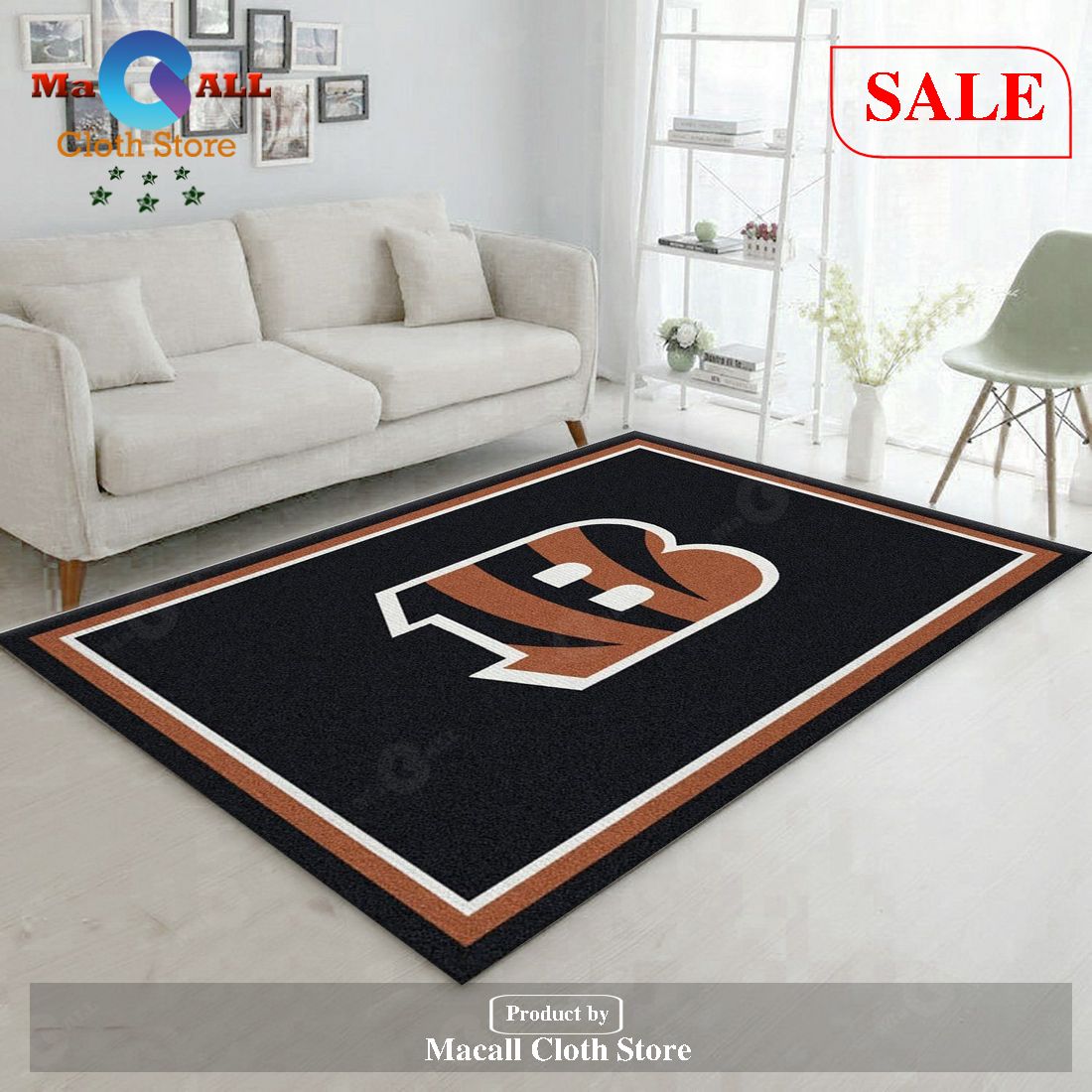 [SALE] Cincinnati Bengals Imperial Spirit Rug NFL Team Logos Area Rug, Kitchen Rug, Christmas Gift US Decor – Indoor Outdoor Rugs