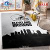 [SALE] Cleveland Browns Skyline NFL Area Rug, Living room and bedroom Rug, Home Decor Floor Decor – Indoor Outdoor Rugs