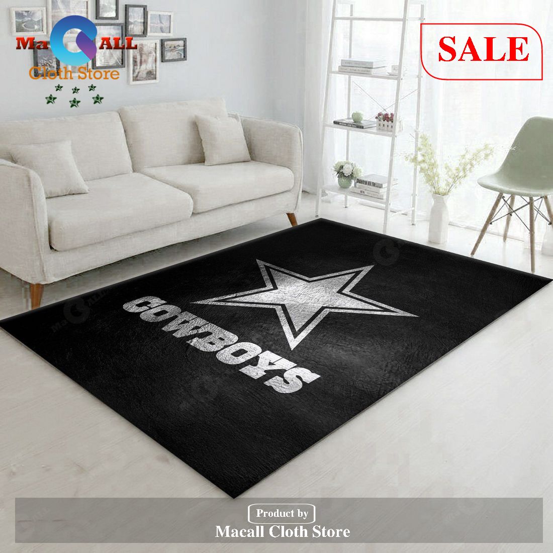 [SALE] Dallas Cowboys Silver NFL Area Rug For Christmas, Kitchen Rug, Family Gift US Decor – Indoor Outdoor Rugs