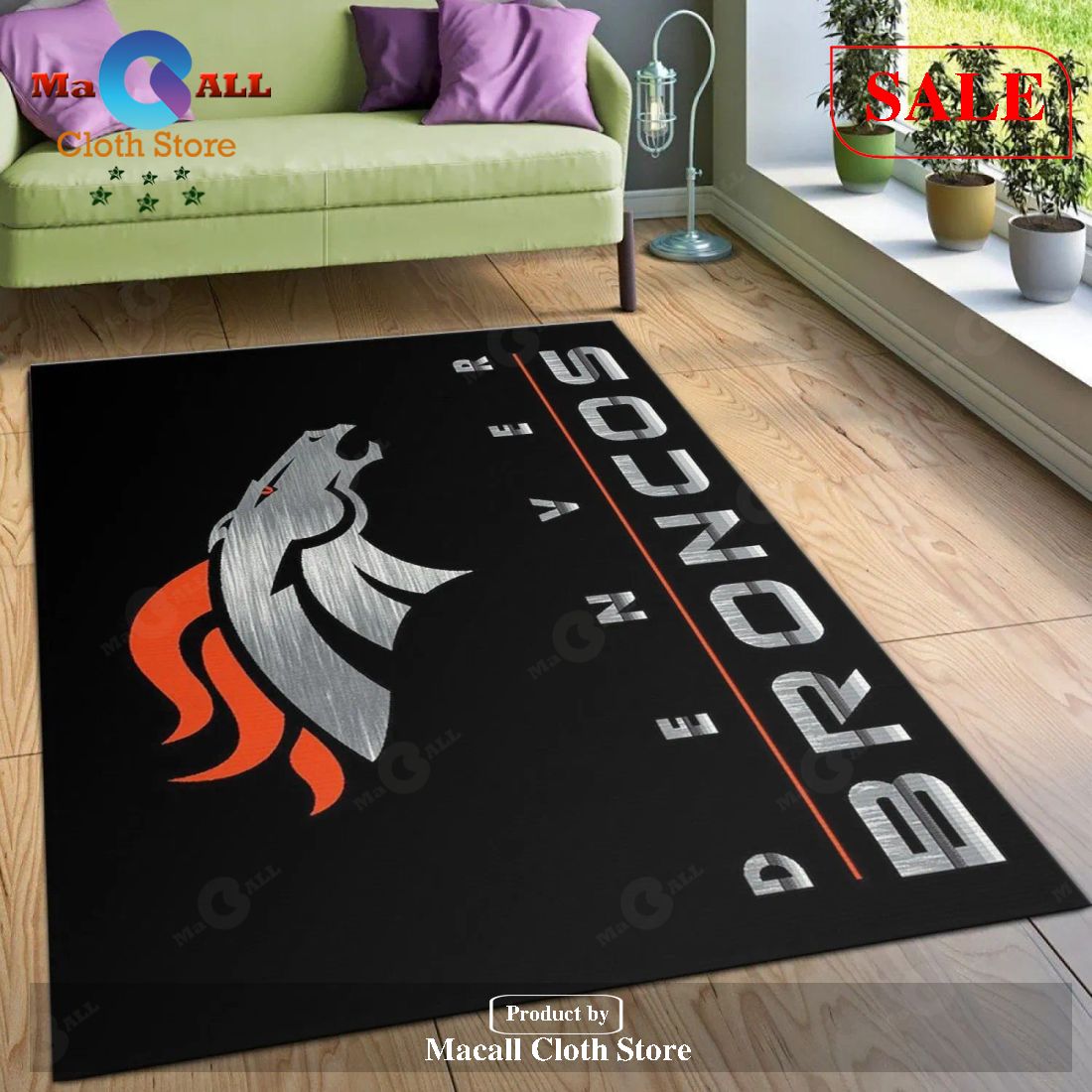 [SALE] Denver Broncos Imperial Chrome Rug NFL Area Rug Carpet, Bedroom, Home Decor Floor Decor – Indoor Outdoor Rugs